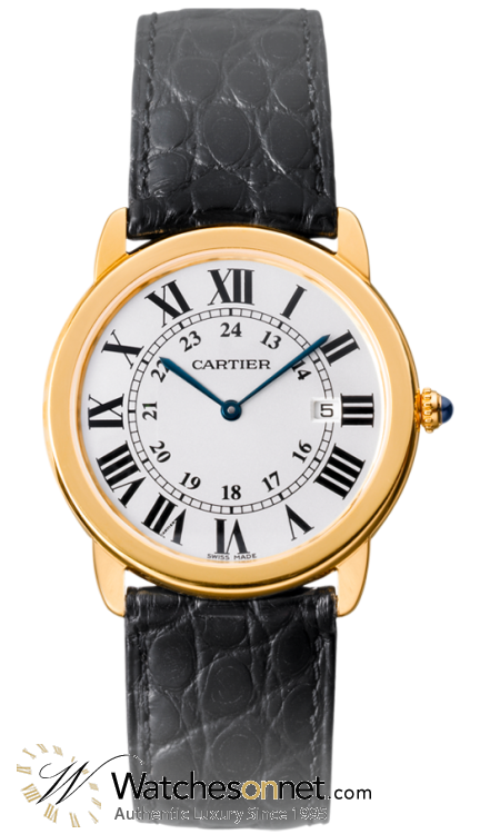 Cartier Ronde Solo  Quartz Men's Watch, Stainless Steel, Silver Dial, W6700455