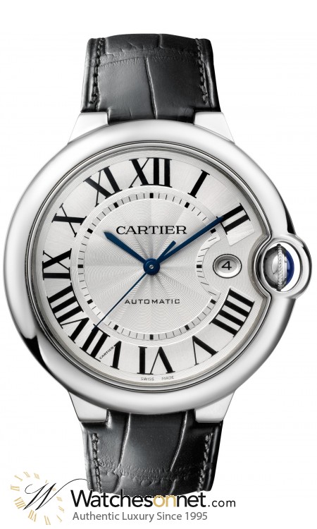 Cartier Ballon Bleu  Automatic Men's Watch, Stainless Steel, Silver Dial, W69016Z4