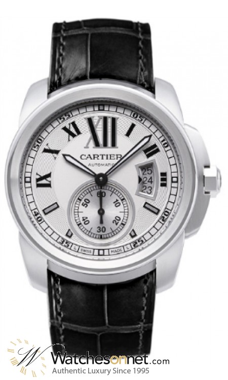 Cartier Calibre  Automatic Men's Watch, Stainless Steel, Silver Dial, W7100037