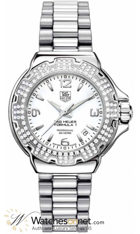 Tag Heuer Formula 1  Quartz Women's Watch, Stainless Steel, White Dial, WAC1215.BA0852