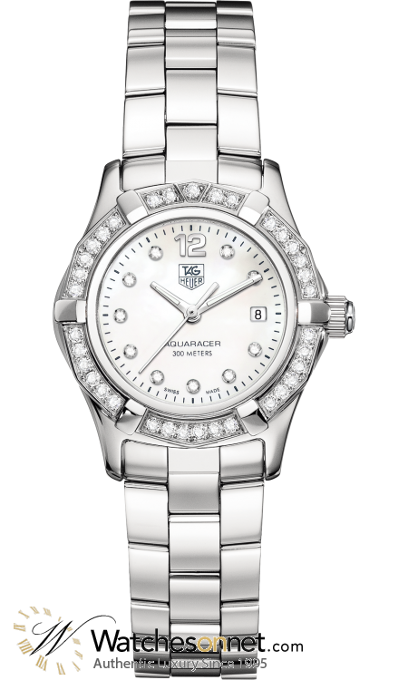 Tag Heuer Aquaracer  Quartz Women's Watch, Stainless Steel, Mother Of Pearl Dial, WAF1416.BA0824