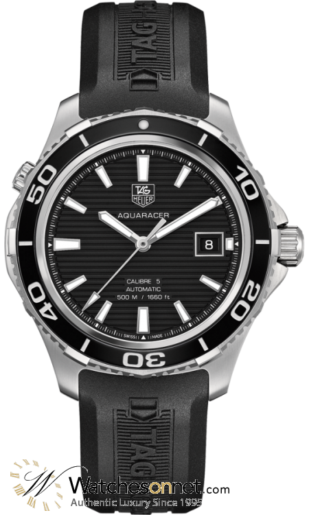 Tag Heuer Aquaracer 500M  Automatic Men's Watch, Stainless Steel, Black Dial, WAK2110.FT6027