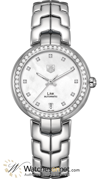 Tag Heuer Link  Automatic Women's Watch, Stainless Steel, White Dial, WAT2314.BA0956