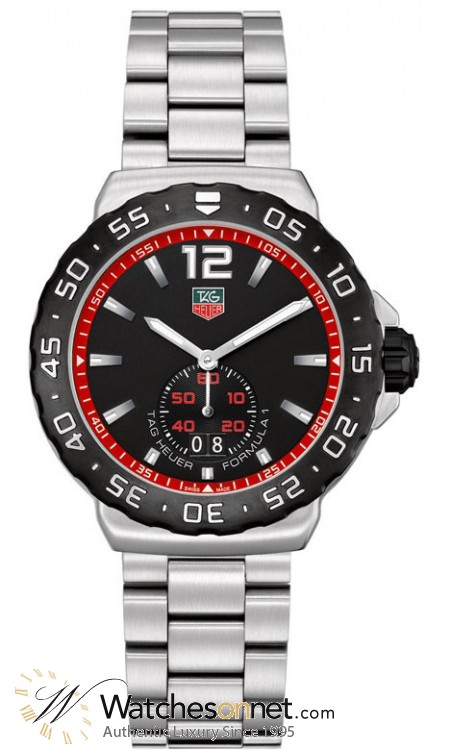 Tag Heuer Formula 1  Quartz Men's Watch, Stainless Steel, Black Dial, WAU1114.BA0858