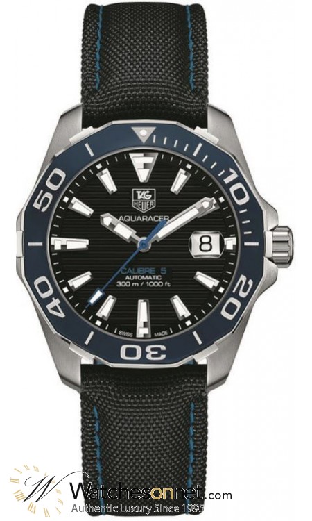 Tag Heuer Aquaracer  Automatic Men's Watch, Stainless Steel, Black Dial, WAY211B.FC6363