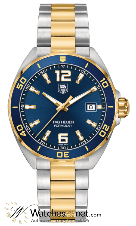Tag Heuer Formula 1  Quartz Men's Watch, Steel & Yellow Gold Plated, Blue Dial, WAZ1120.BB0879