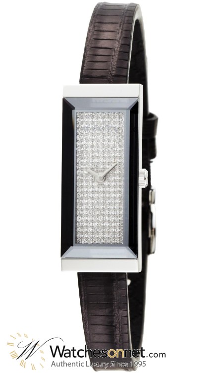 Gucci G-Frame  Quartz Women's Watch, Stainless Steel, Diamond Pave Dial, YA127509