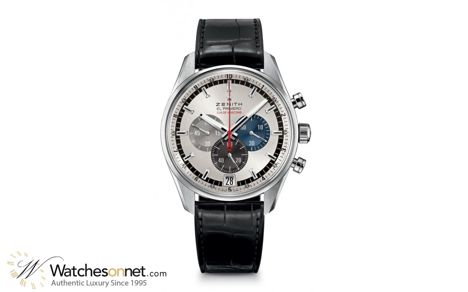 Zenith El Primero  Chronograph Automatic Men's Watch, Stainless Steel, Silver Dial, 03.2041.4052/69.C496