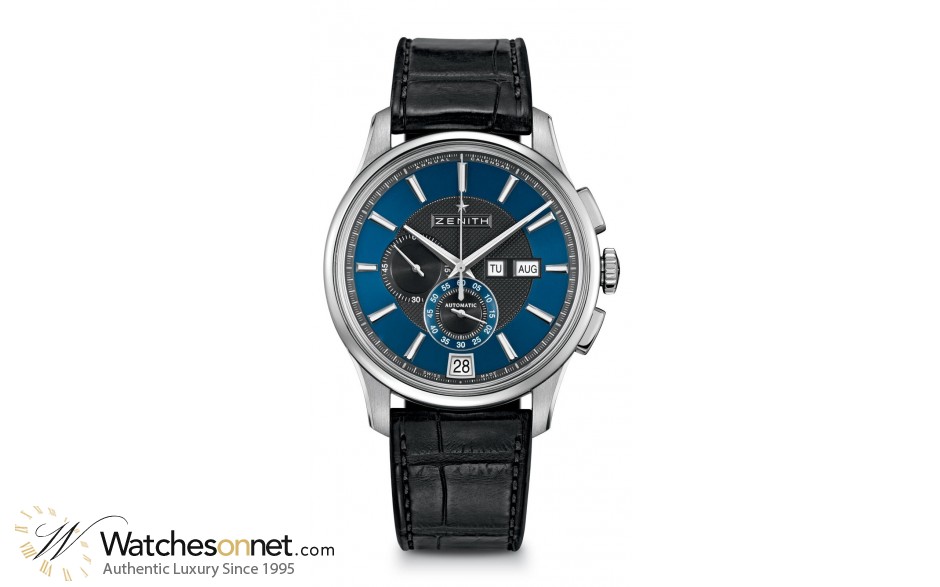 Zenith Captain  Chronograph Automatic Men's Watch, Stainless Steel, Blue Dial, 03.2070.4054/22.C708