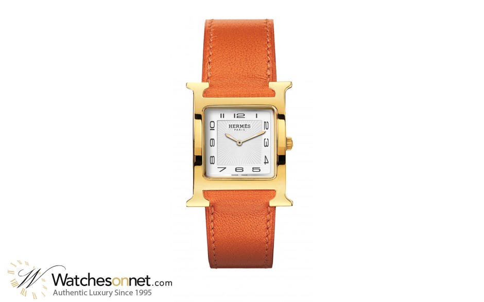 Hermes H Hour  Quartz Women's Watch, Stainless Steel, White Dial, 036786WW00