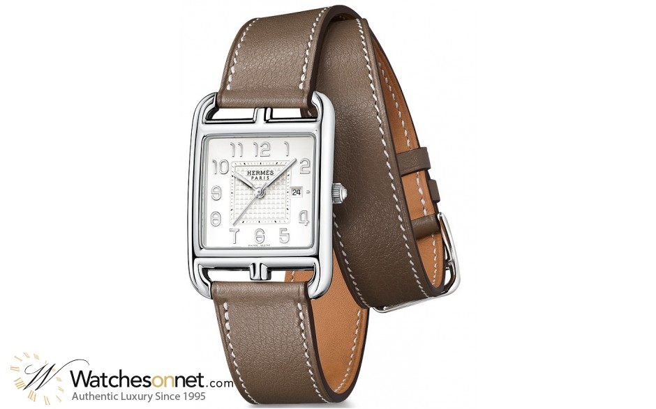 Hermes Cape Cod  Quartz Women's Watch, Stainless Steel, Silver Dial, 040193WW00