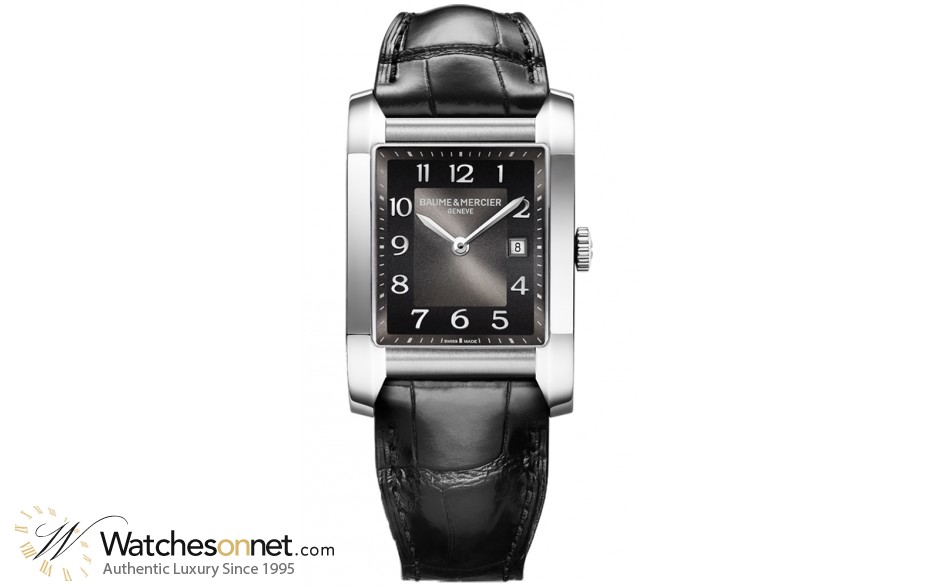 Baume & Mercier Hampton Classic  Automatic Men's Watch, Stainless Steel, Black Dial, MOA10019