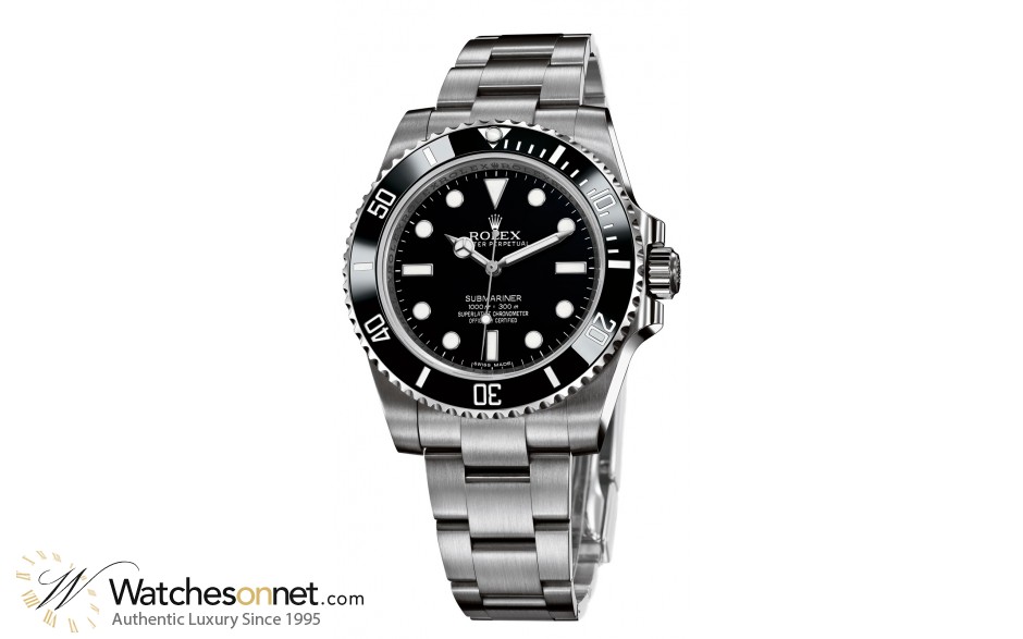 Rolex Submariner  Automatic Men's Watch, Stainless Steel, Black Dial, 114060