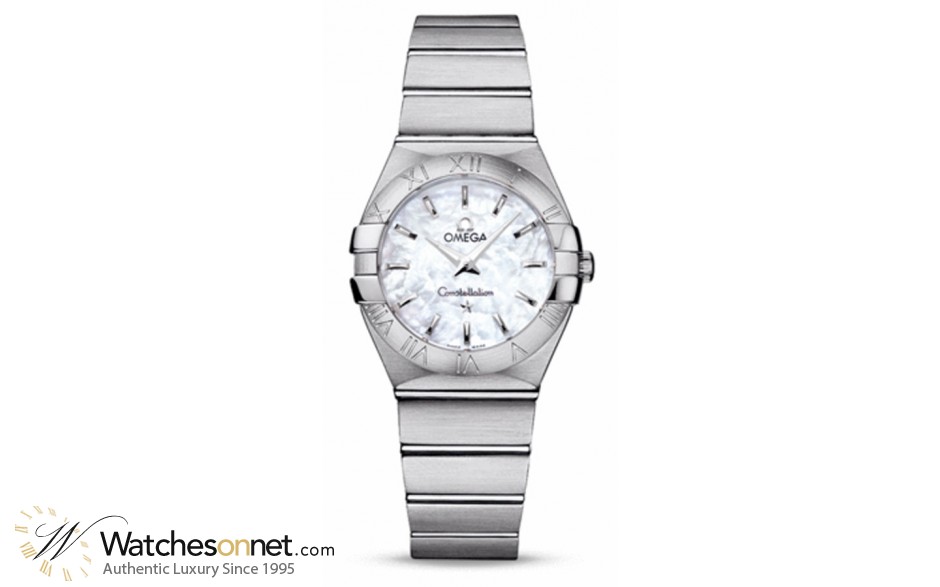 Omega Constellation  Quartz Women's Watch, Stainless Steel, Mother Of Pearl Dial, 123.10.27.60.05.001