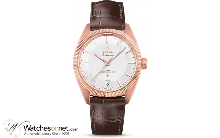 Omega Globemaster  Automatic Men's Watch, 18K Rose Gold, Silver Dial, 130.53.39.21.02.001