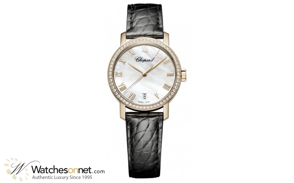 Chopard Classic  Automatic Women's Watch, 18K Rose Gold, Mother Of Pearl Dial, 134200-5001