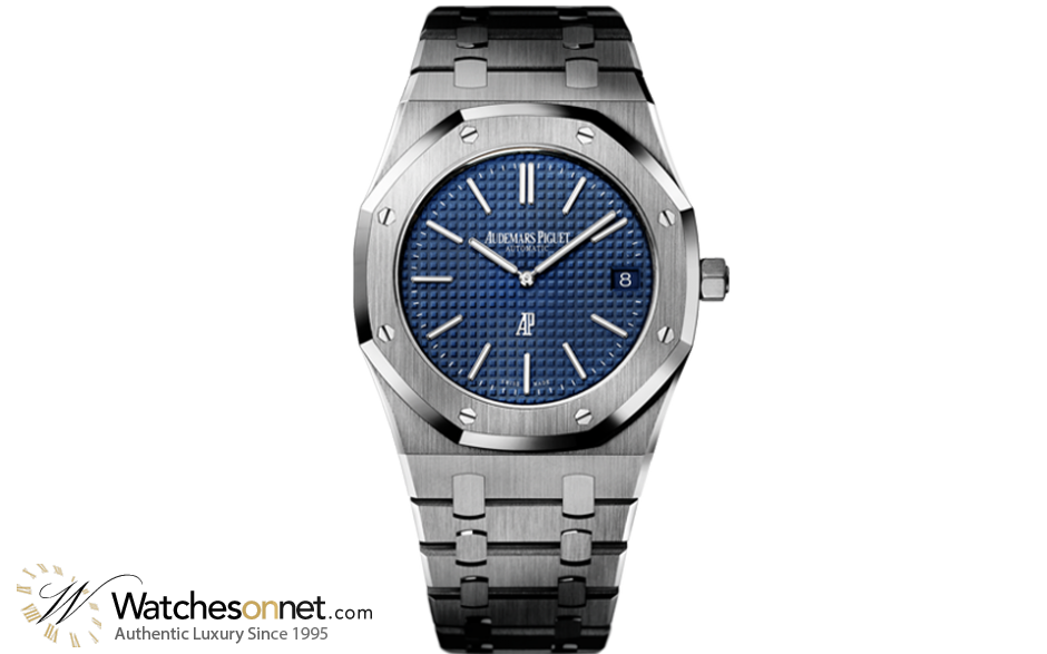 Audemars Piguet Royal Oak  Automatic Men's Watch, Stainless Steel, Blue Dial, 15202ST.OO.1240ST.01
