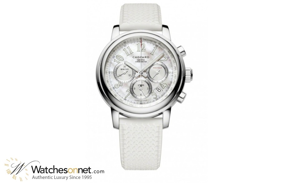 Chopard Classic Racing  Chronograph Automatic Men's Watch, Stainless Steel, Mother Of Pearl Dial, 168511-3018
