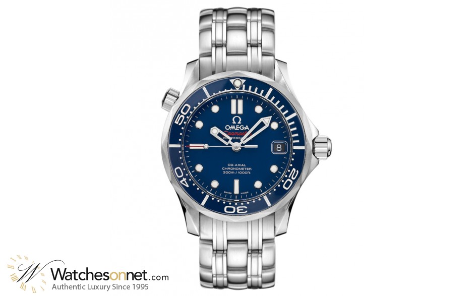 Omega Seamaster  Automatic Mid-Size Watch, Stainless Steel, Blue Dial, 212.30.36.20.03.001