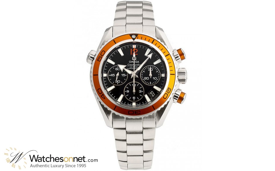 Omega Seamaster  Chronograph Automatic Men's Watch, Stainless Steel, Black Dial, 222.30.38.50.01.002