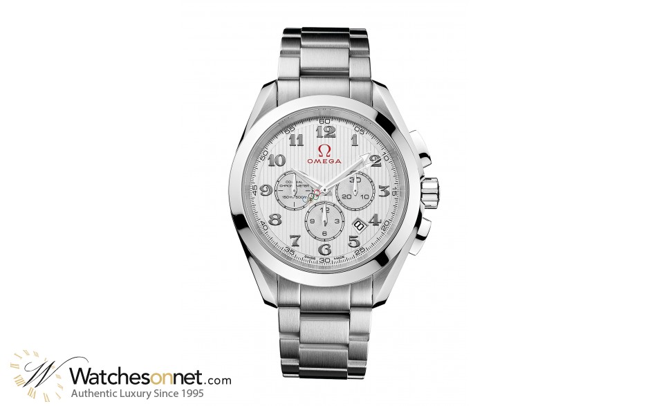 Omega Aqua Terra  Chronograph Automatic Men's Watch, Stainless Steel, Silver Dial, 231.10.44.50.02.001