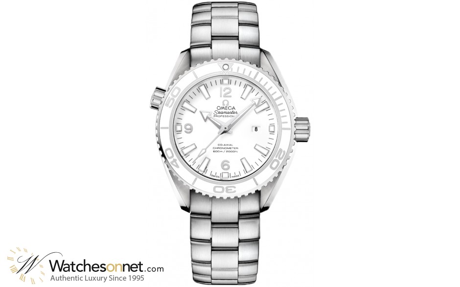 Omega Planet Ocean  Automatic Mid-Size Watch, Stainless Steel, White Dial, 232.30.38.20.04.001