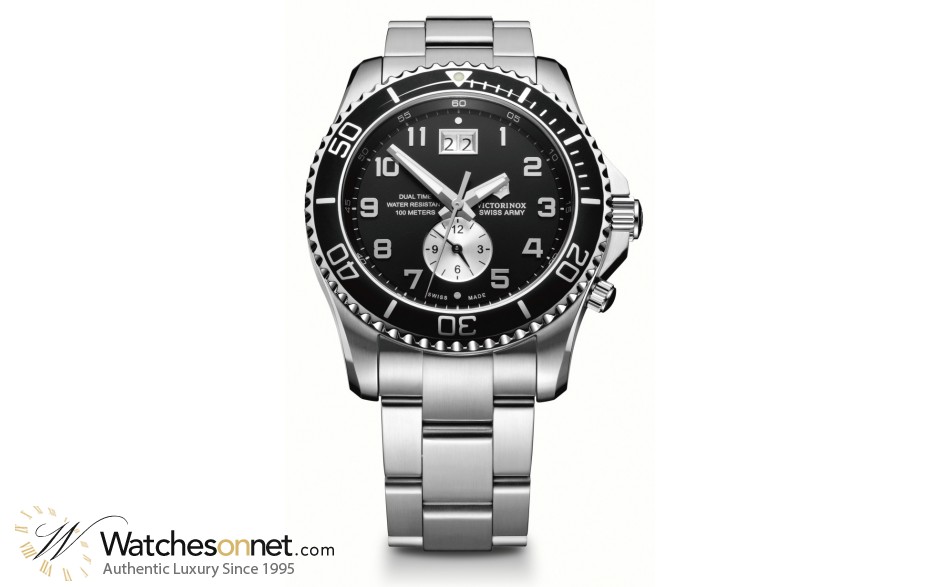 Victorinox Swiss Army Maverick GS  Quartz Men's Watch, Stainless Steel, Black Dial, 241441