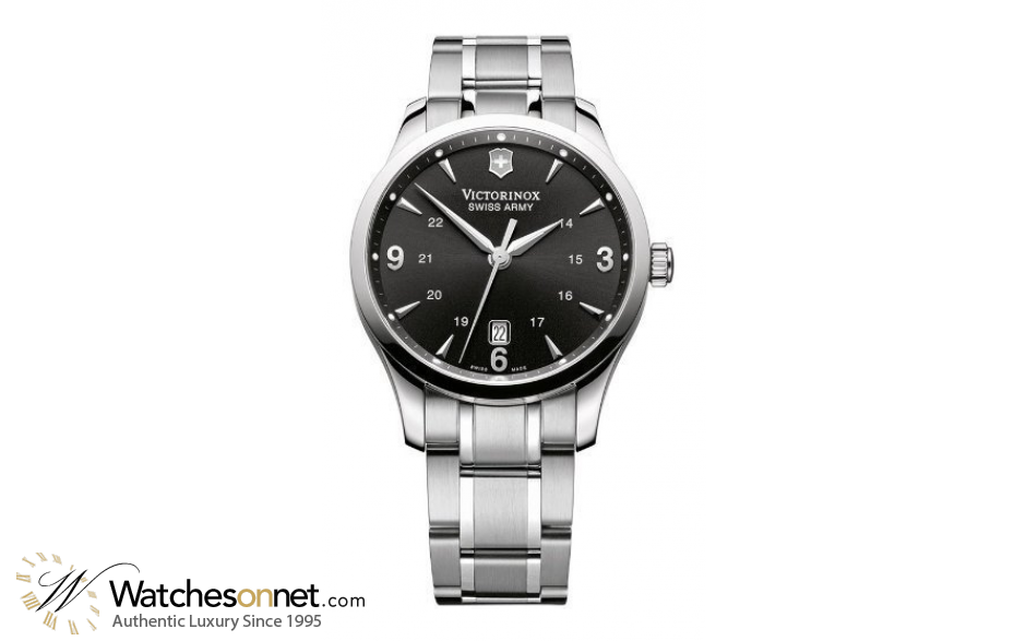 Victorinox Swiss Army Alliance  Quartz Men's Watch, Stainless Steel, Black Dial, 241473