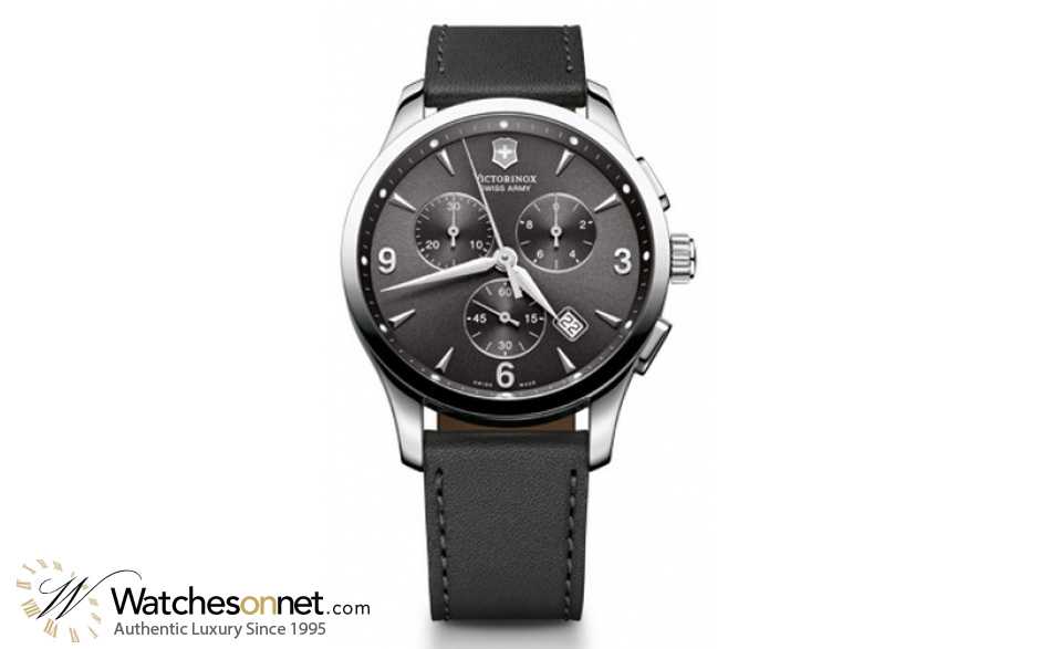 Victorinox Swiss Army Alliance  Chronograph Quartz Men's Watch, Stainless Steel, Black Dial, 241479