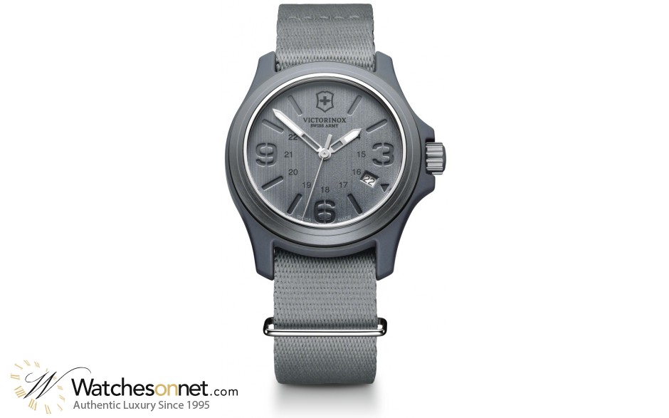 Victorinox Swiss Army Original  Quartz Men's Watch, Aluminum, Grey Dial, 241515