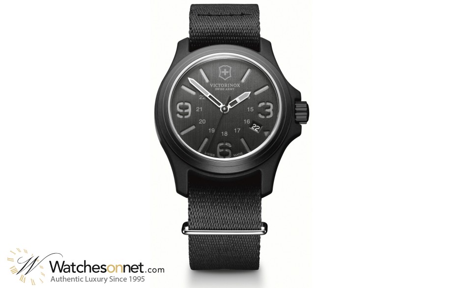 Victorinox Swiss Army Original  Quartz Men's Watch, Aluminum, Black Dial, 241517