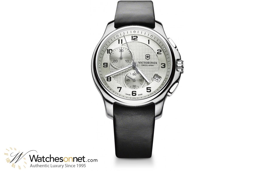 Victorinox Swiss Army Officer  Quartz Men's Watch, Stainless Steel, Silver Dial, 241553