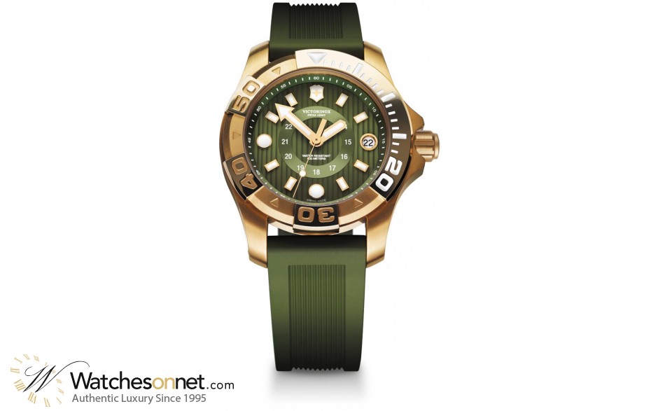 Victorinox Swiss Army   Quartz Men's Watch, PVD, Green Dial, 241557