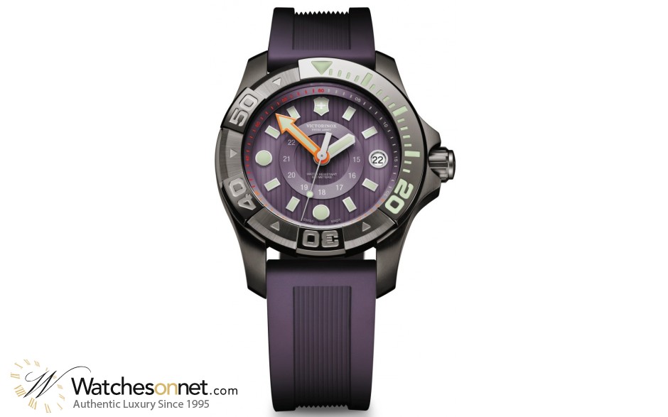 Victorinox Swiss Army Dive Master  Quartz Men's Watch, PVD, Purple Dial, 241558.1