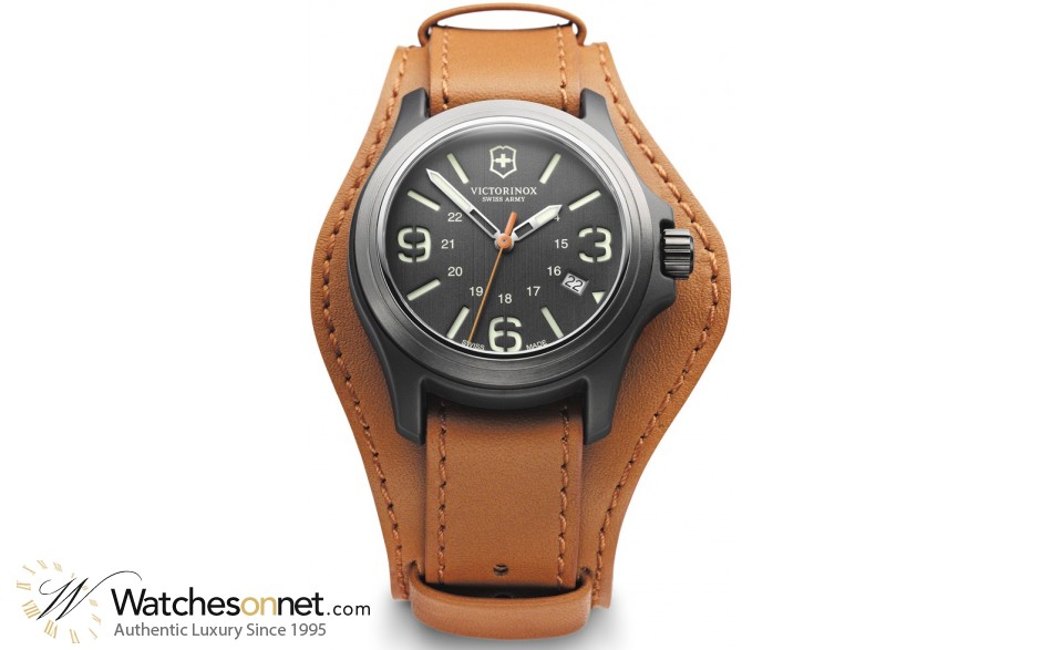 Victorinox Swiss Army Original  Quartz Men's Watch, Stainless Steel, Black Dial, 241593