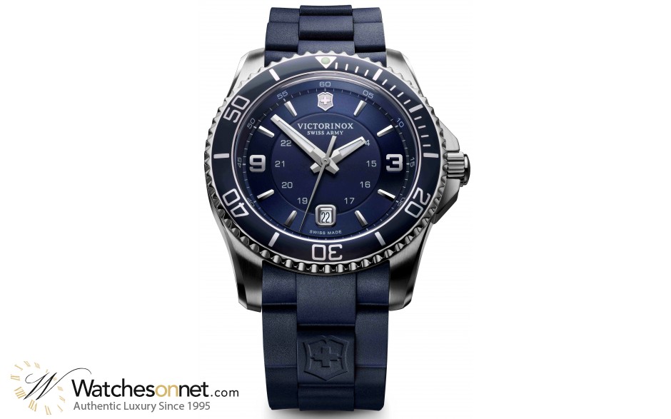 Victorinox Swiss Army Maverick  Quartz Men's Watch, Stainless Steel, Blue Dial, 241603