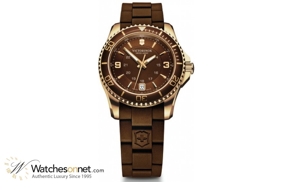 Victorinox Swiss Army Maverick  Quartz Men's Watch, Stainless Steel, Brown Dial, 241615