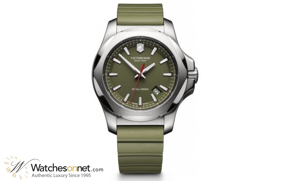Victorinox Swiss Army I.N.O.X  Quartz Men's Watch, Stainless Steel, Green Dial, 241683.1