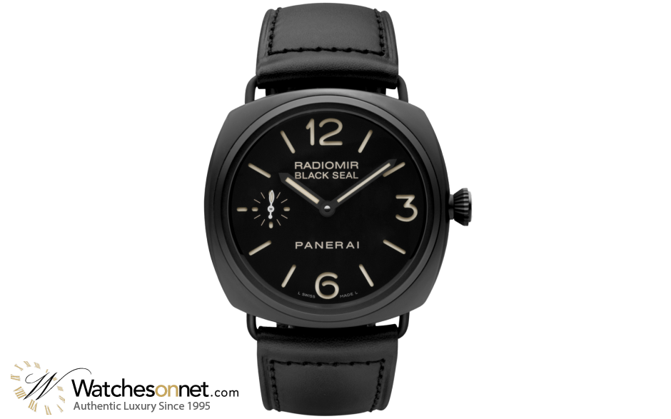 Panerai Radiomir  Mechanical Men's Watch, Ceramic, Black Dial, PAM00292