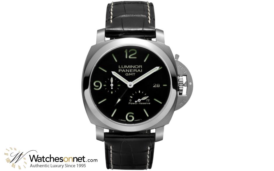 Panerai Luminor 1950  Automatic With Power Reserve Men's Watch, Stainless Steel, Black Dial, PAM00321