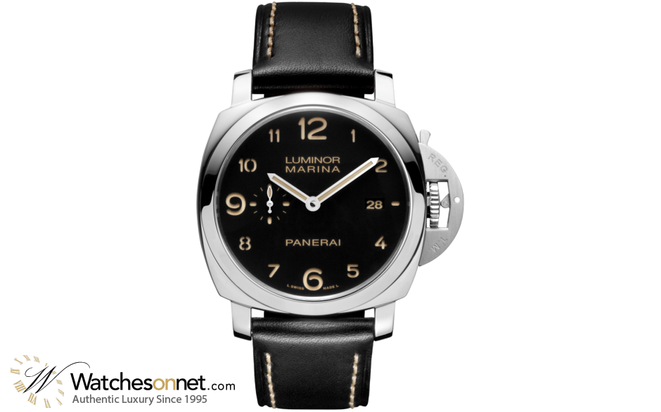 Panerai Luminor Marina 1950  Automatic Certified Men's Watch, Stainless Steel, Black Dial, PAM00359