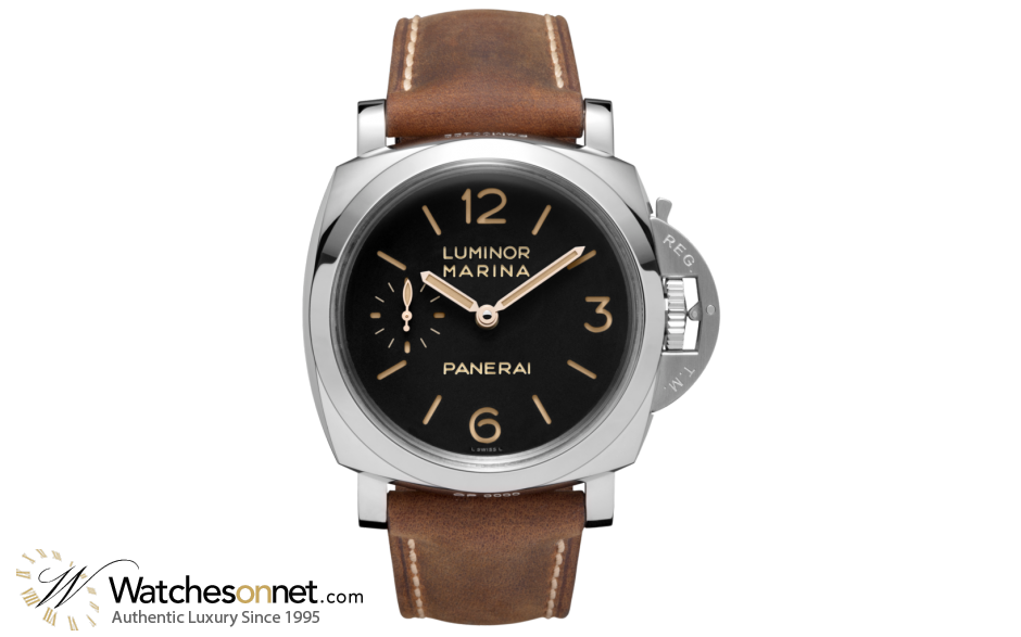 Panerai Luminor Marina 1950  Mechanical Men's Watch, Stainless Steel, Black Dial, PAM00422