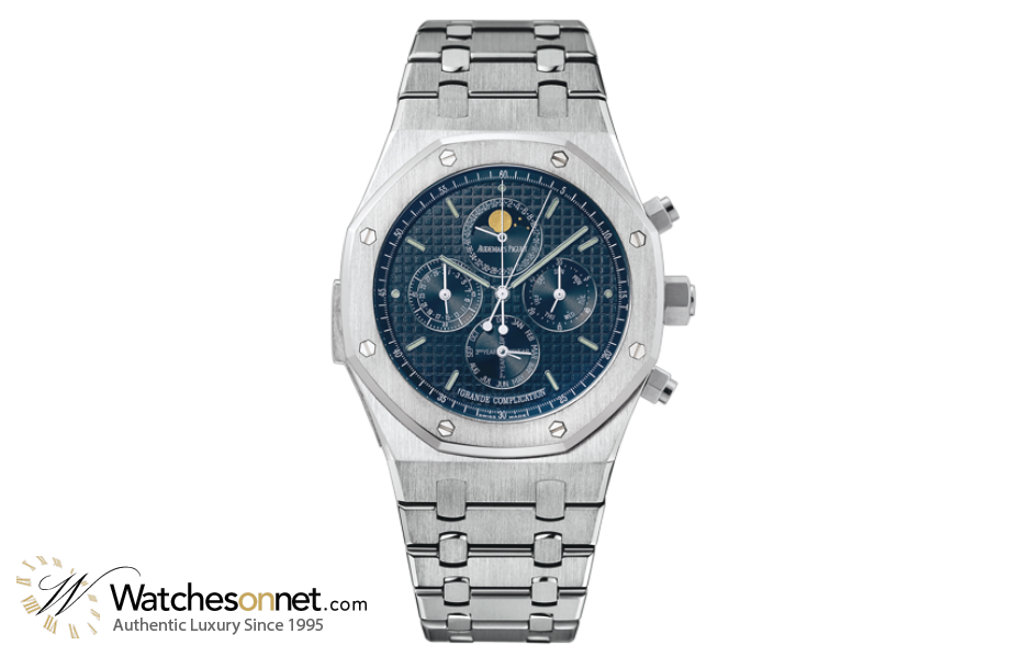 Audemars Piguet Royal Oak Limited Edition  Grand Complication Men's Watch, 18K White Gold, Blue Dial, 25865BC.OO.1105BC.01