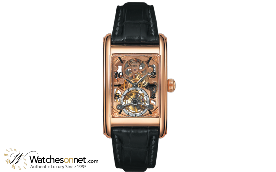 Audemars Piguet Edward Piguet  Tourbillon Men's Watch, 18K Rose Gold, Skeleton Dial, 25947OR.OO.D002CR.01