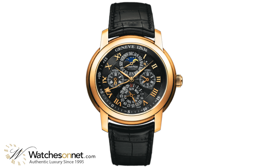 Audemars Piguet Jules Audemars  Perpetual Calendar Men's Watch, 18K Rose Gold, Black Dial, 26003OR.OO.D002CR.01