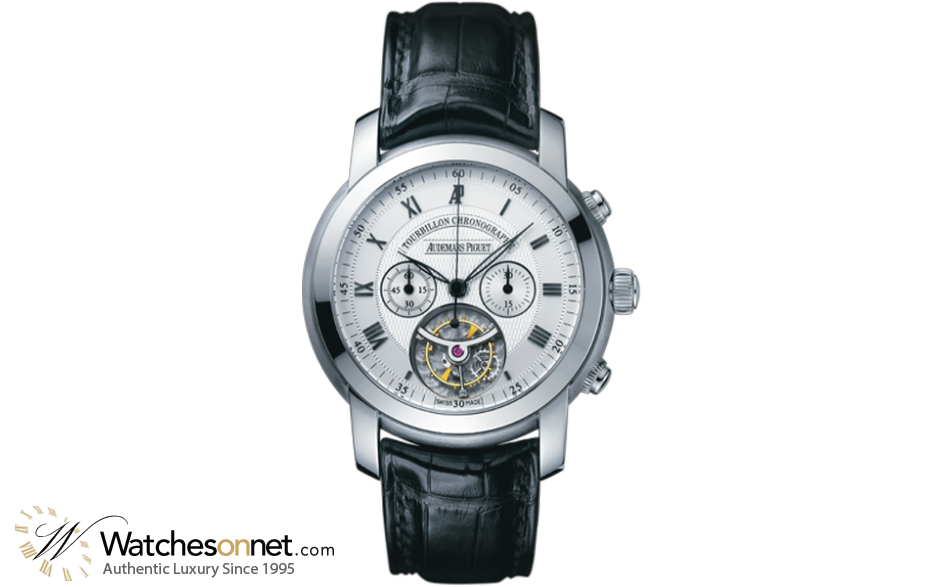 Audemars Piguet Jules Audemars  Tourbillon Men's Watch, 18K White Gold, Silver Dial, 26010BC.OO.D002CR.01