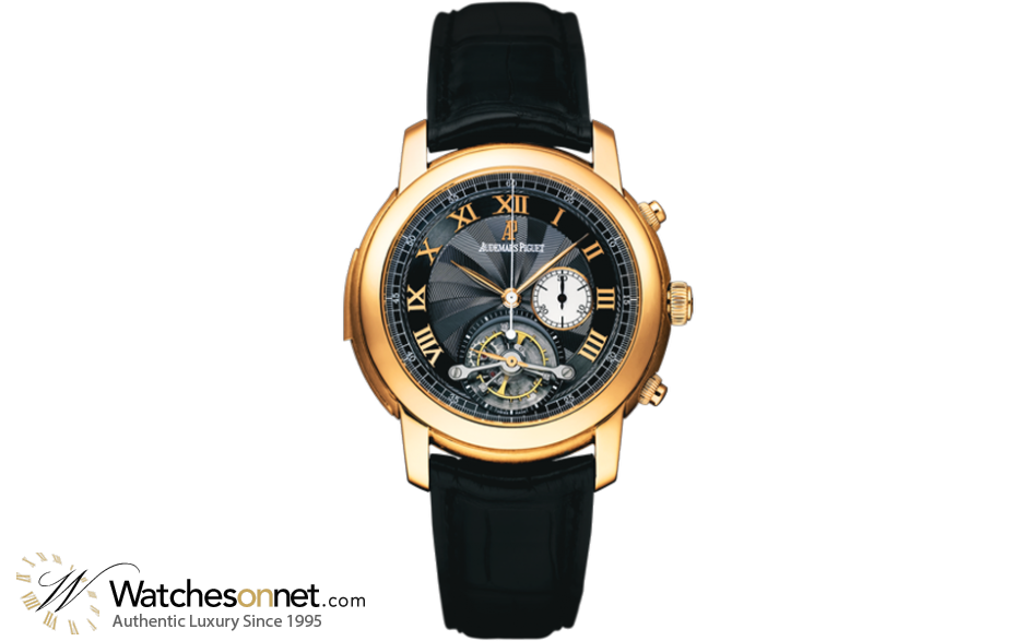 Audemars Piguet Jules Audemars  Tourbillon Men's Watch, 18K Rose Gold, Black Dial, 26050OR.OO.D002CR.01