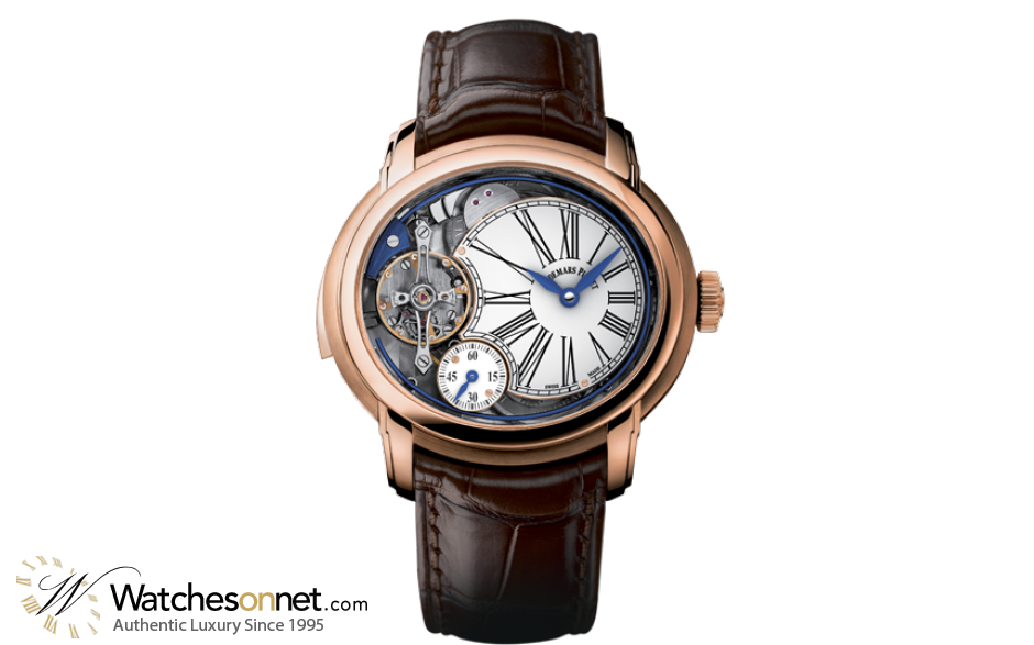 Audemars Piguet Millenary  Automatic Men's Watch, 18K Rose Gold, Skeleton Dial, 26371OR.OO.D803CR.01