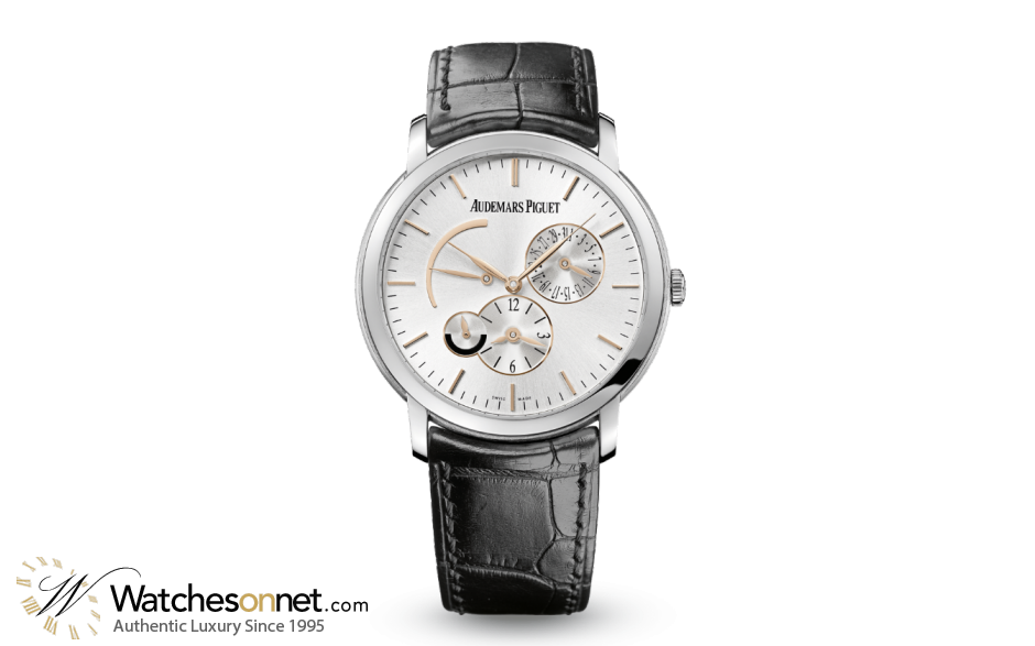 Audemars Piguet Jules Audemars  Dual Time Automatic Men's Watch, 18K White Gold, Silver Dial, 26380BC.OO.D002CR.01