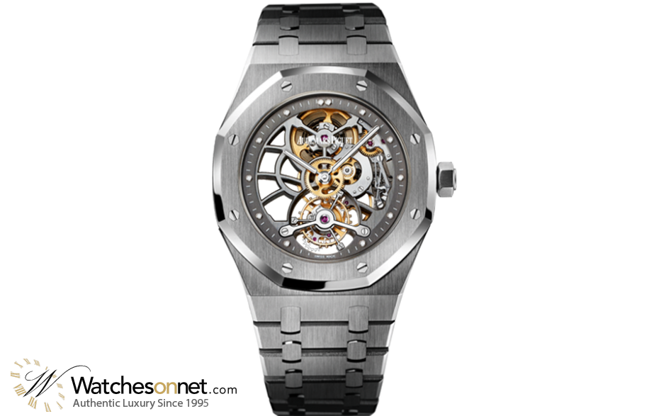 Audemars Piguet Royal Oak Limited Edition  Tourbillon Men's Watch, Platinum, Skeleton Dial, 26511PT.OO.1220PT.01